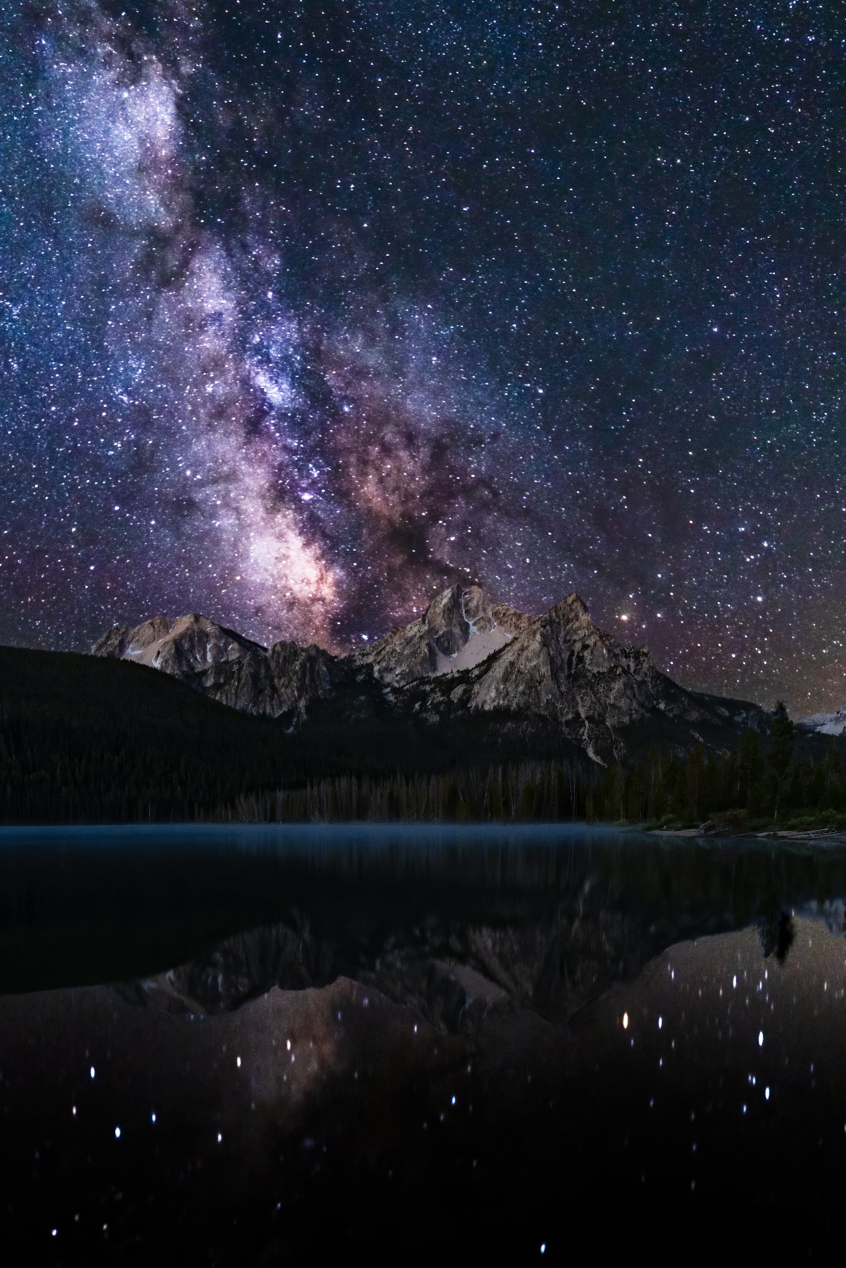 Milky Way Over Stanley Lake by Clay Cammack Photography
