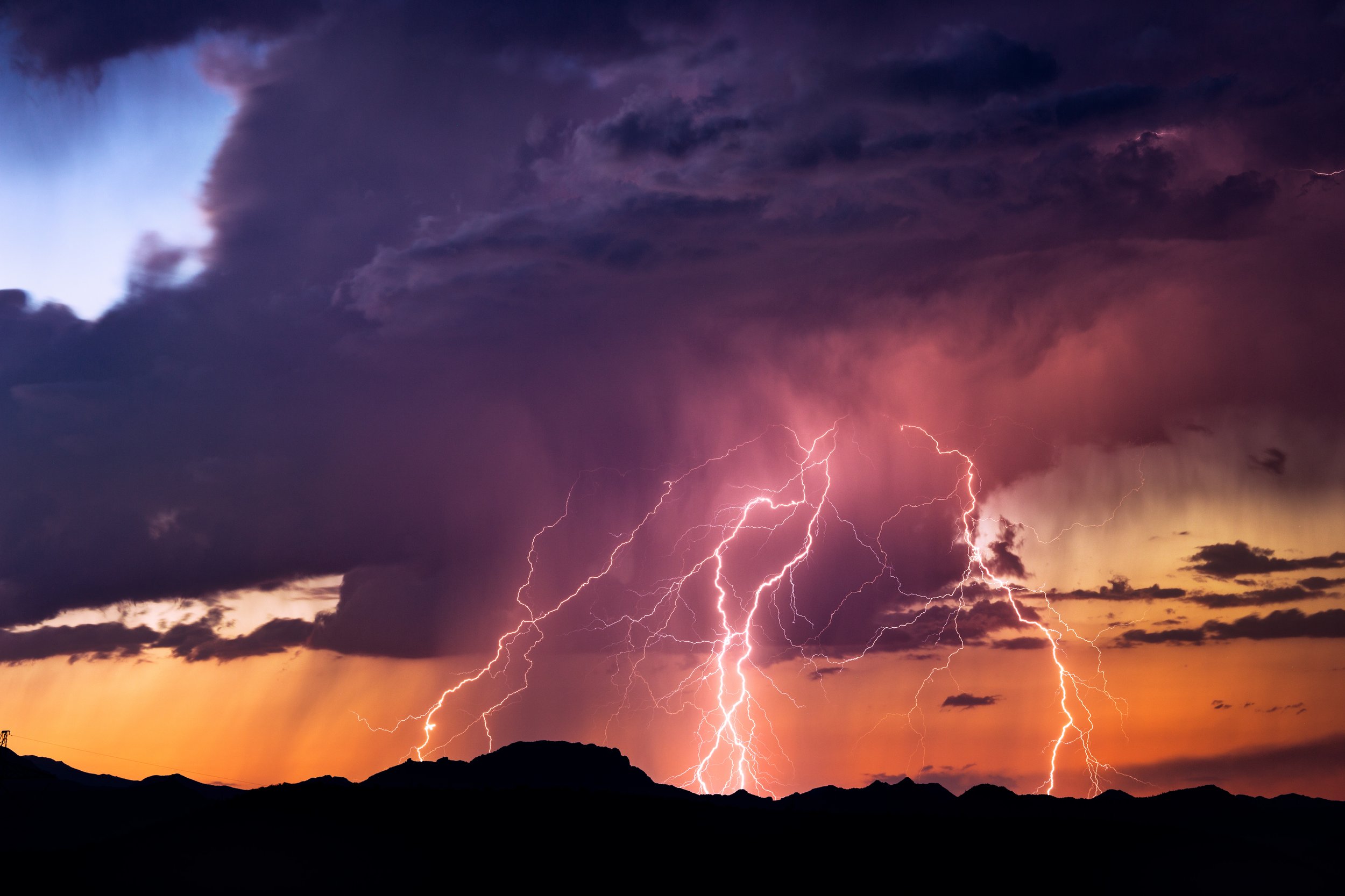 lightening sky by Utah Print Vault