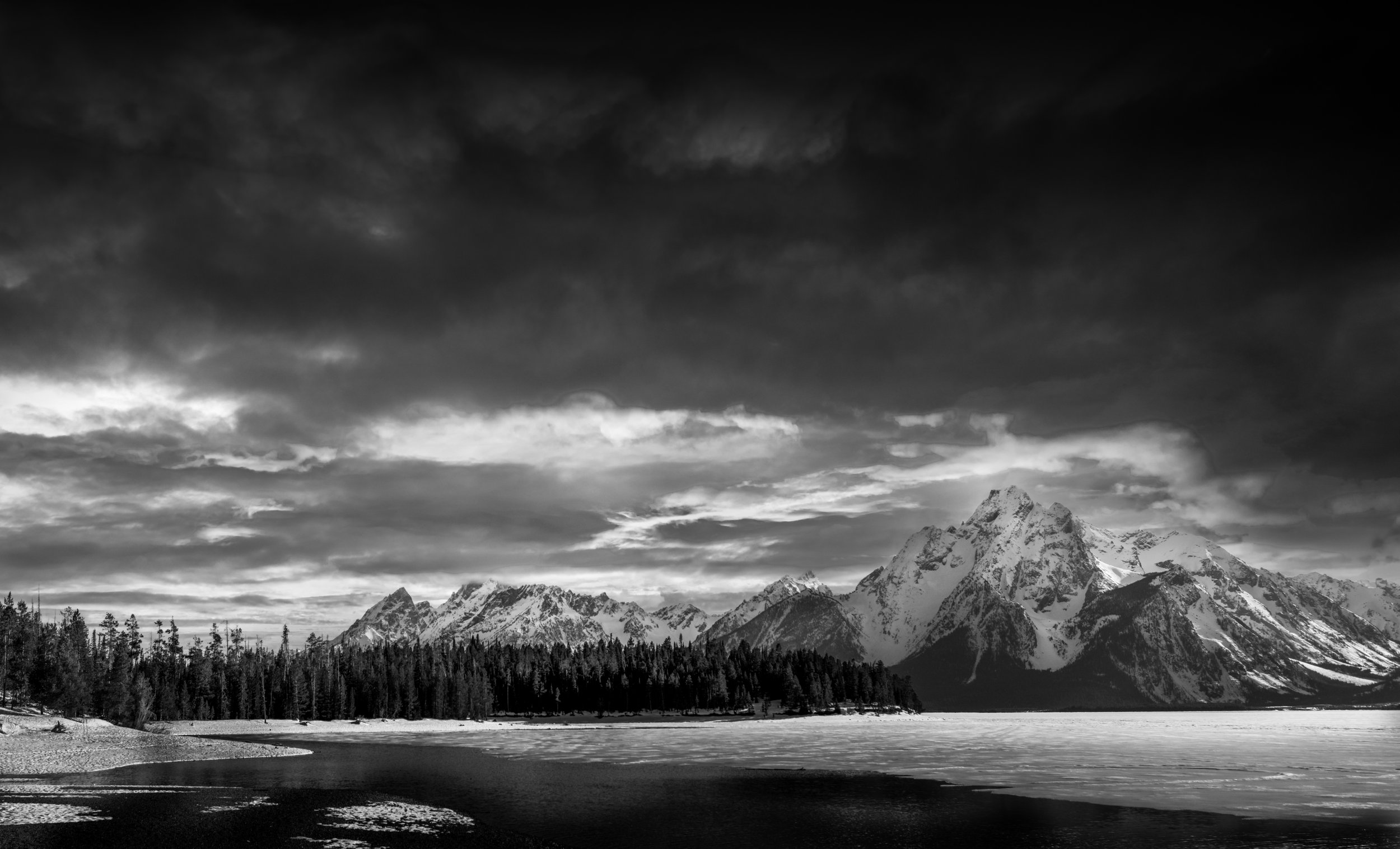 Wyoming Grand Teton bw2 by Lar's Photos