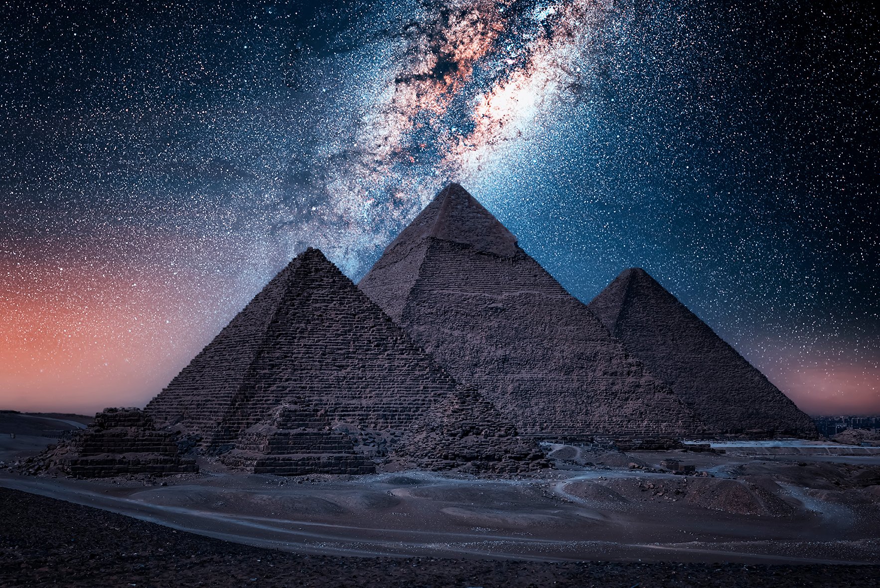 Pyramids Milky by Utah Print Vault