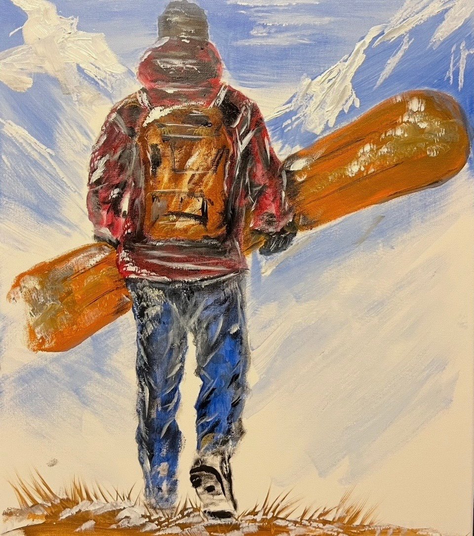 Snowboarder by Oscars Art 