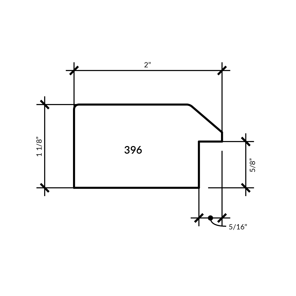 Brooklyn Black 396350 frame sample