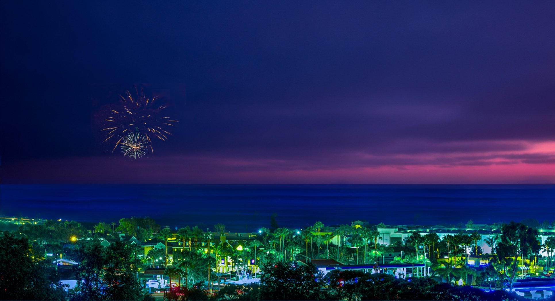 Ca. Carlsbad fireworks by Lar's Photos