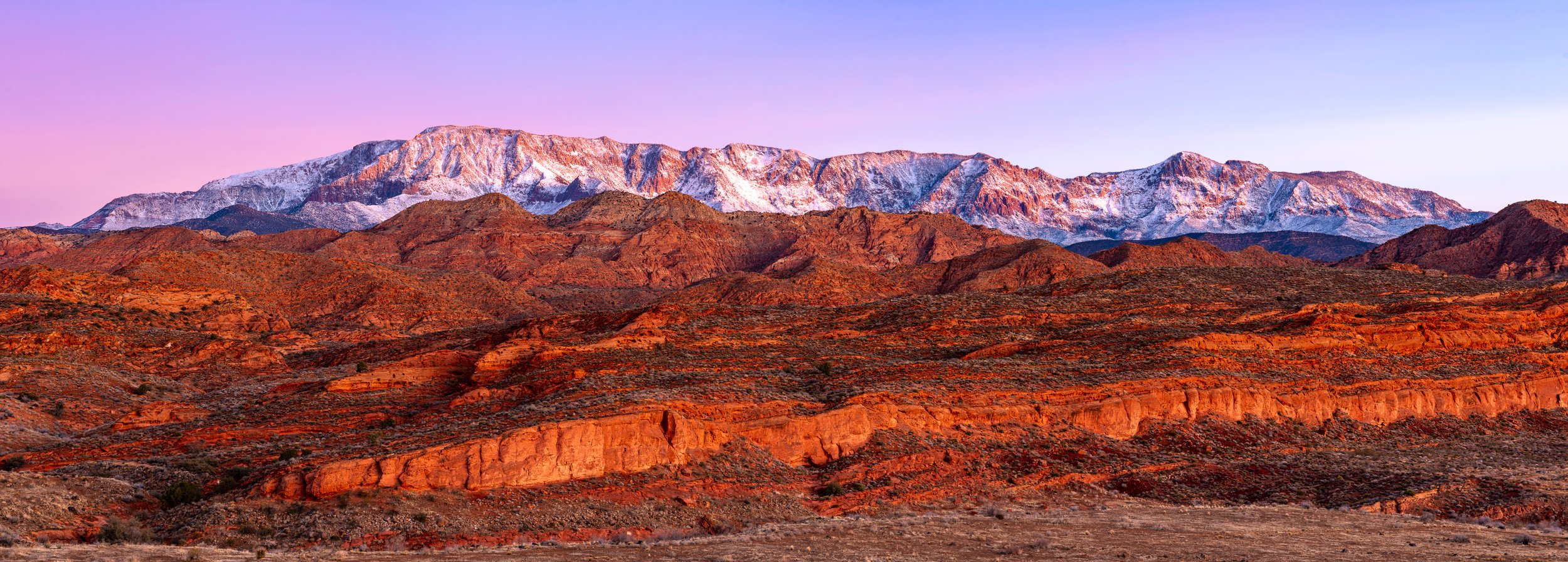 Alpenglow Panorama by ZCC Photography