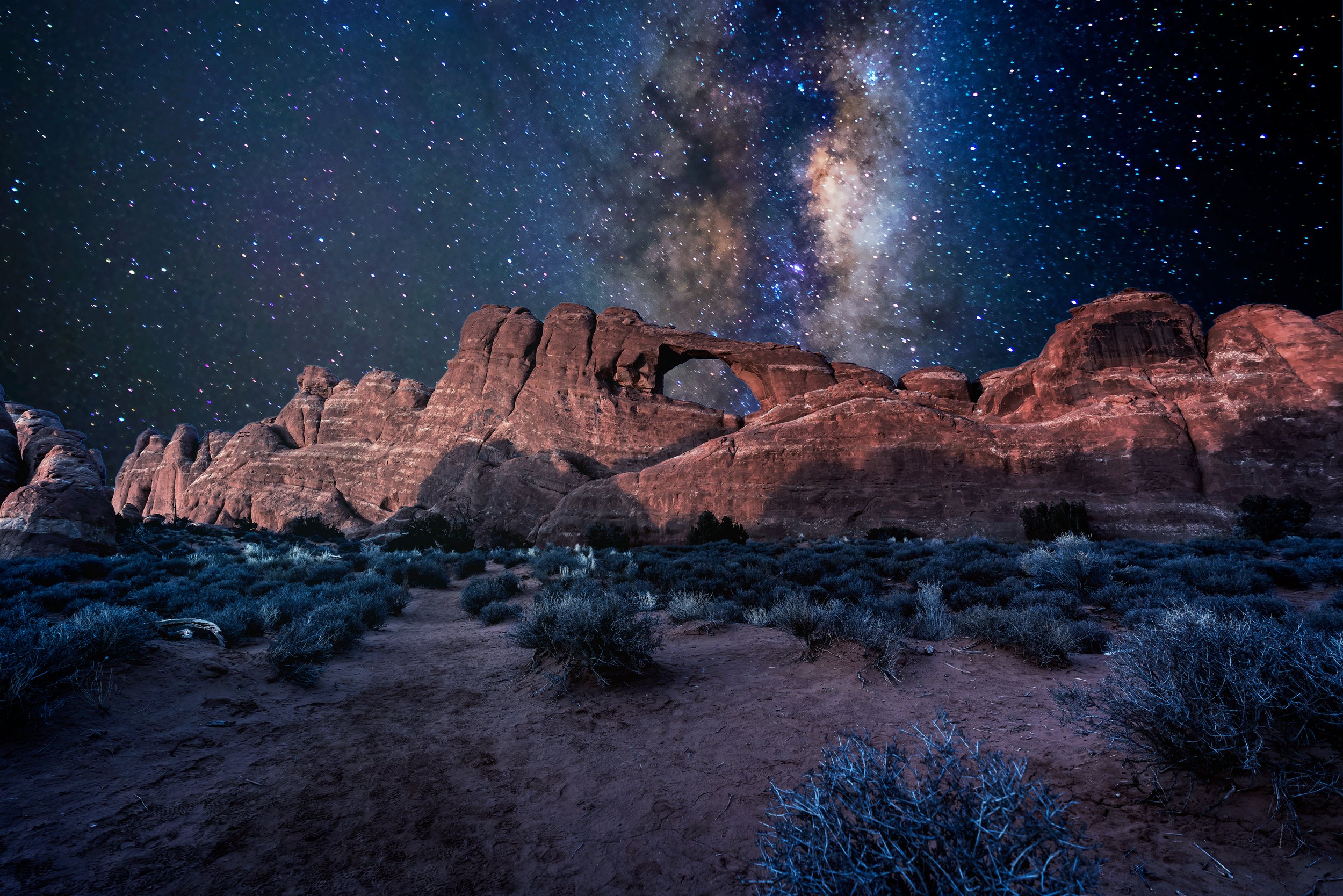 Straight Milky Arches by Utah Print Vault
