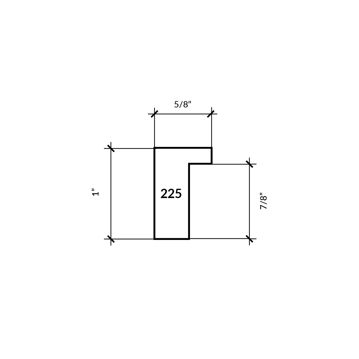 Jasper Black Cap 5/8" 225482 frame sample