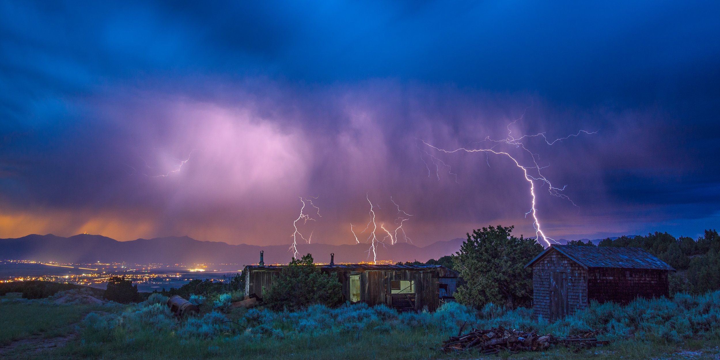 Lightning Over Tooele Valley by Clay Cammack Photography