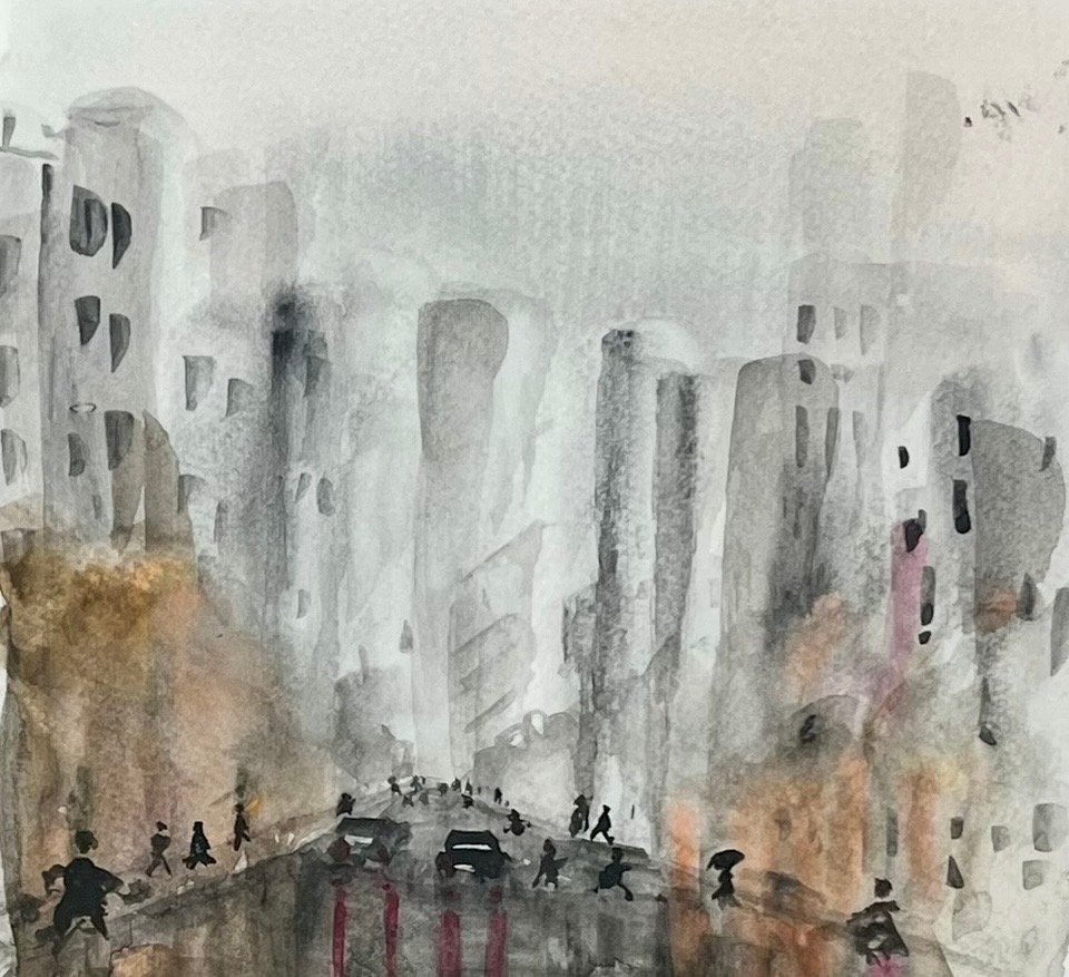 City scape by Oscars Art 
