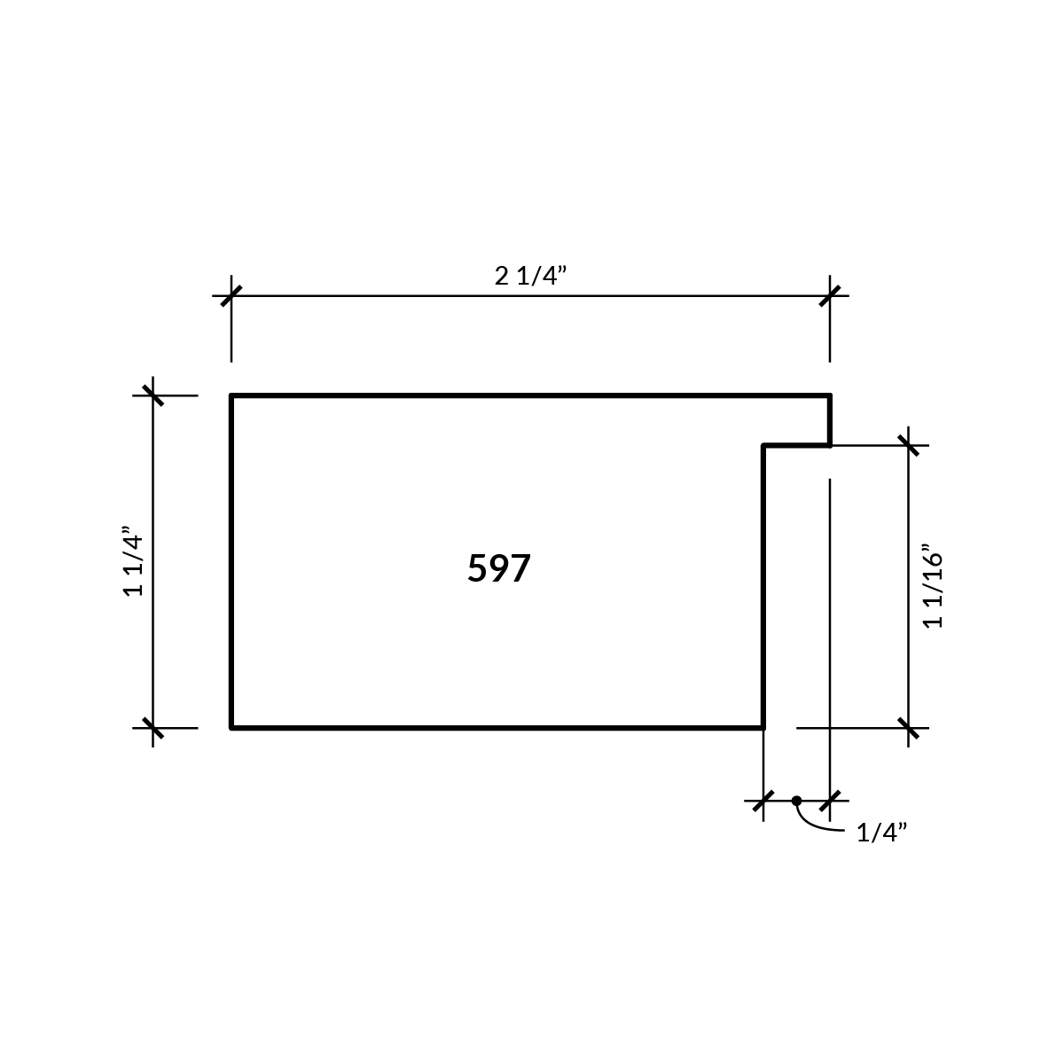 Cumberland II Walnut 597113 frame sample
