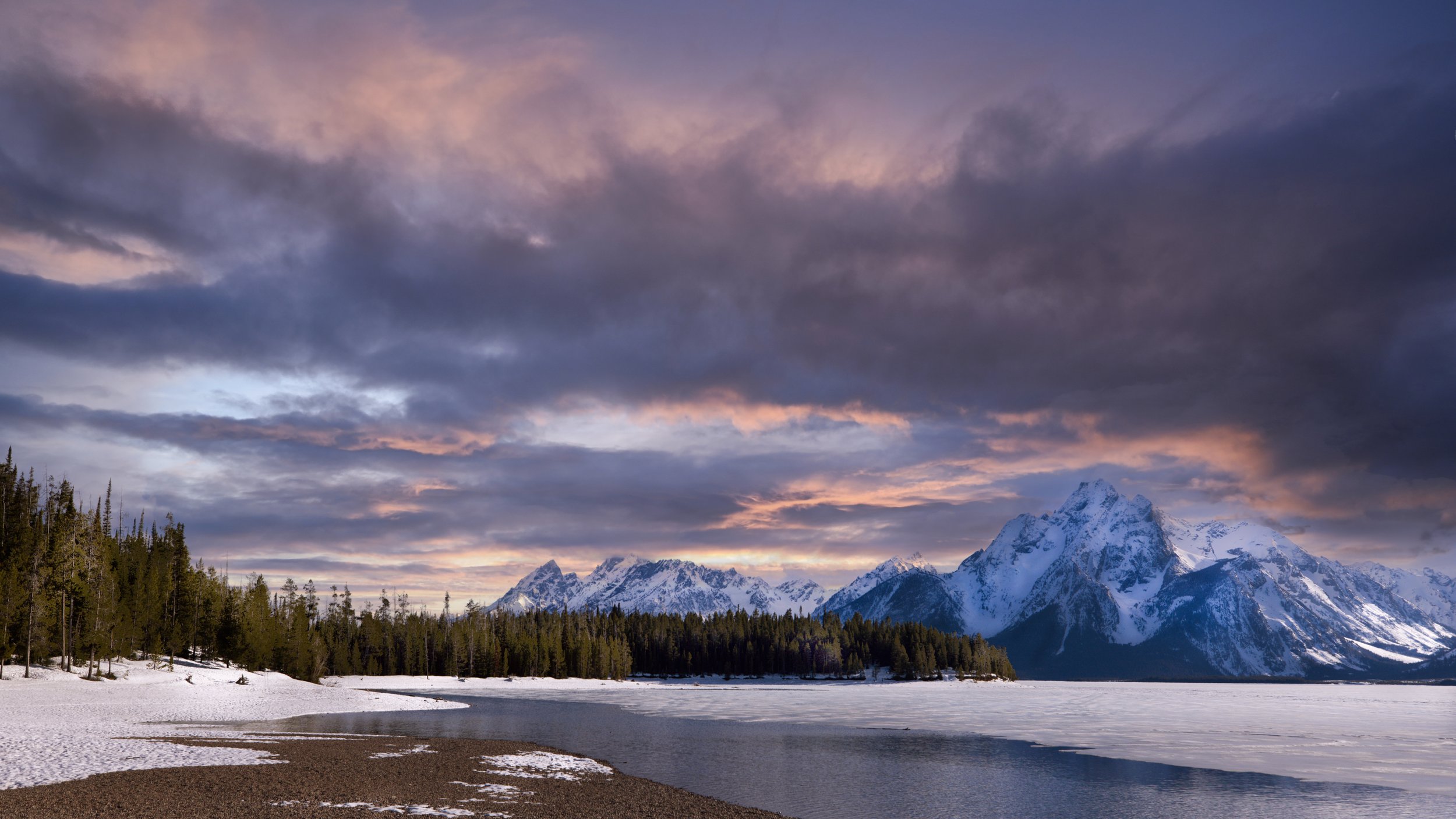 Wyoming Grand Teton sunset by Lar's Photos