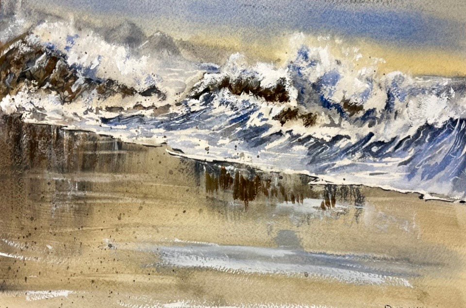 Breaking waves by Oscars Art 