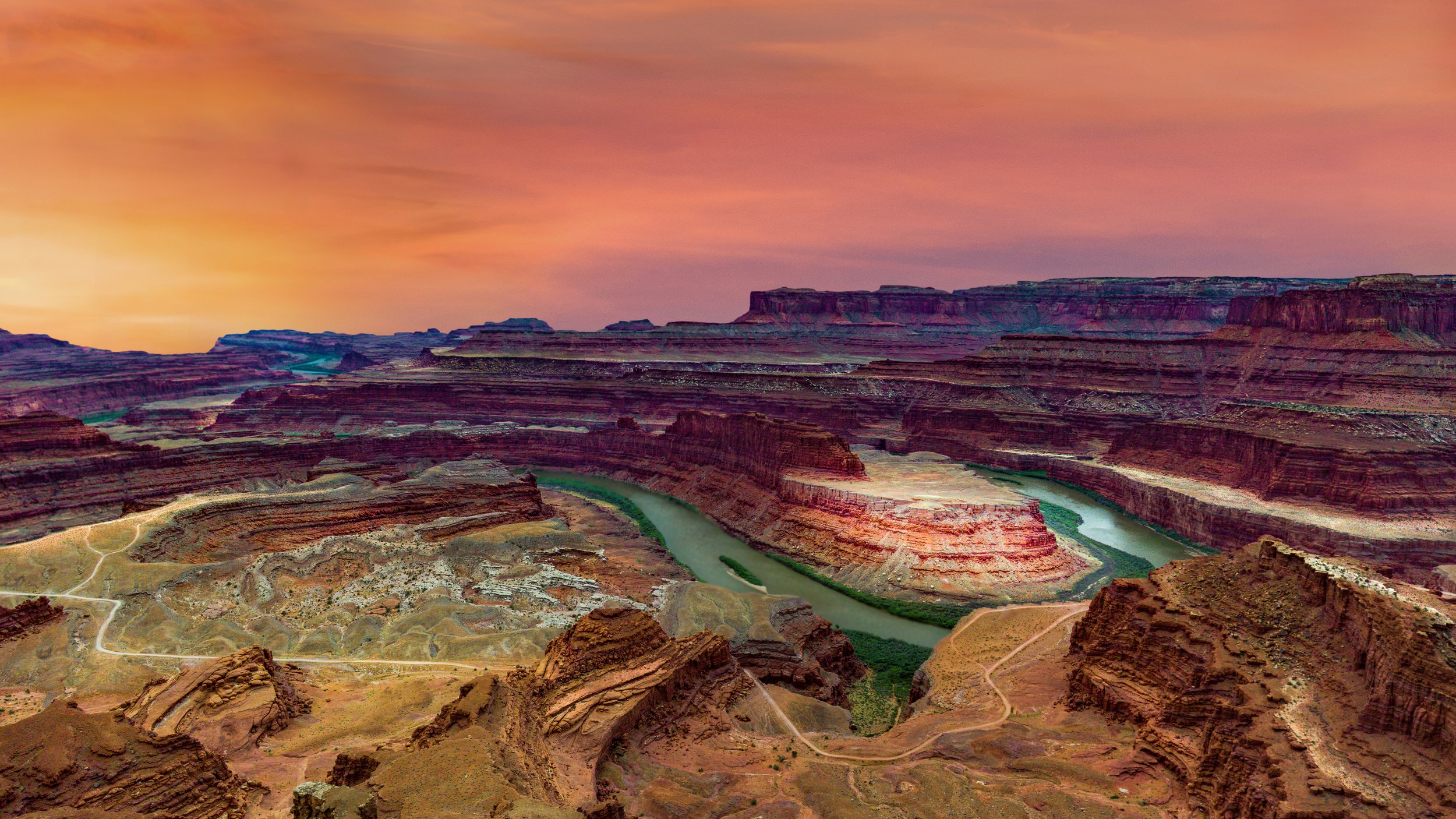 Moab Utah Dead horse pt sunset  by Lar's Photos