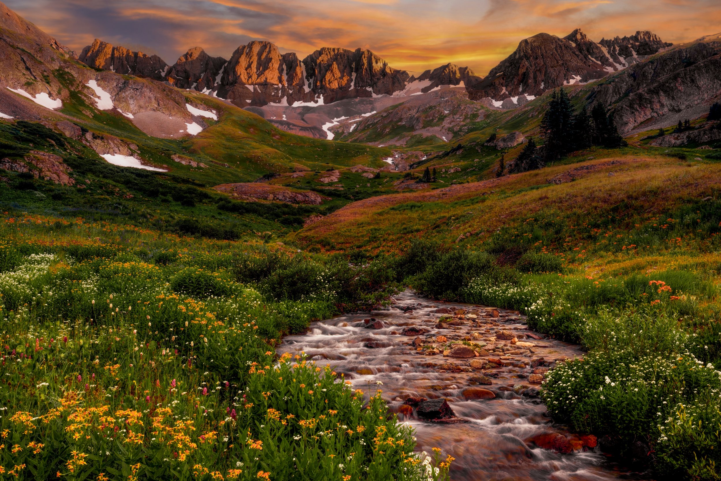 American Basin Sunset by Bob Coorsen Photography