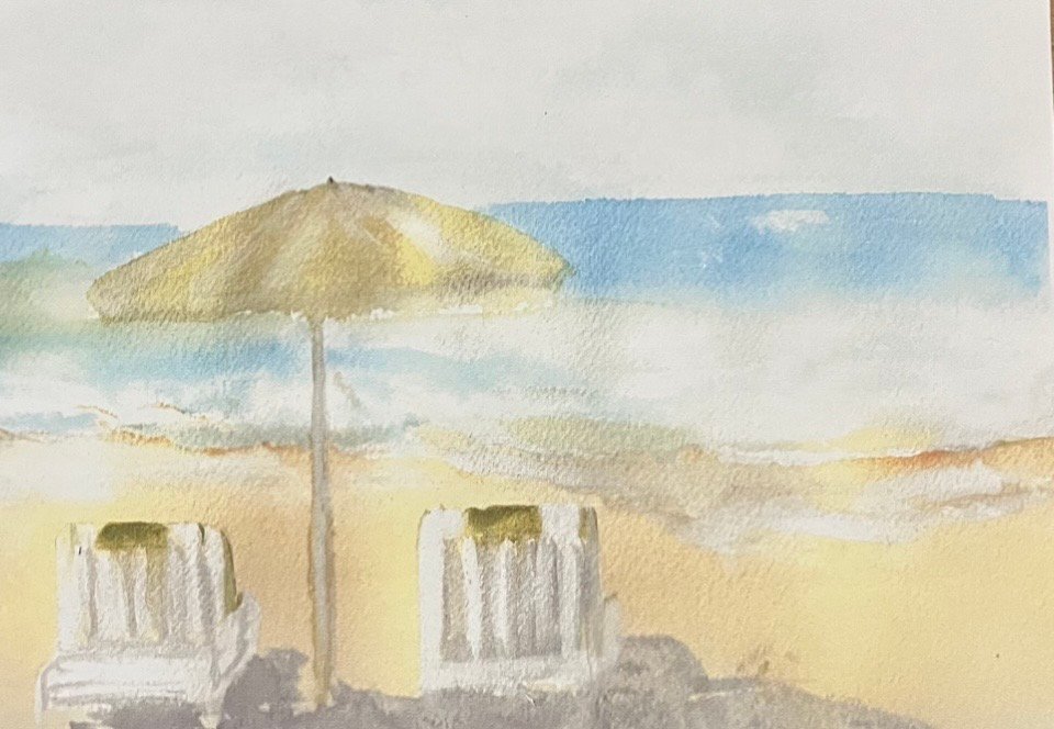 Day at the beach by Oscars Art 