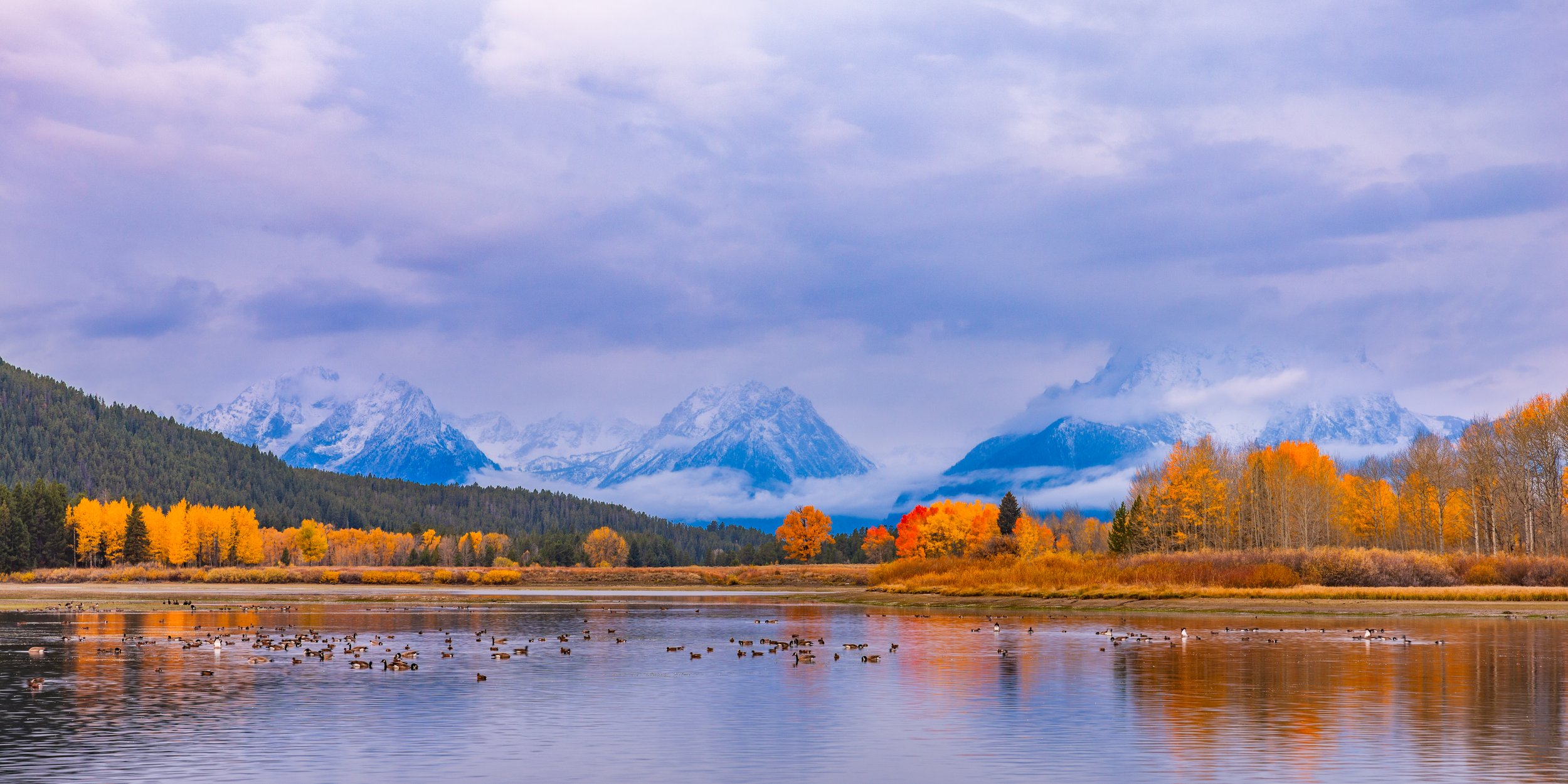 Fall Sunrise at Oxbow Bend by Clay Cammack Photography