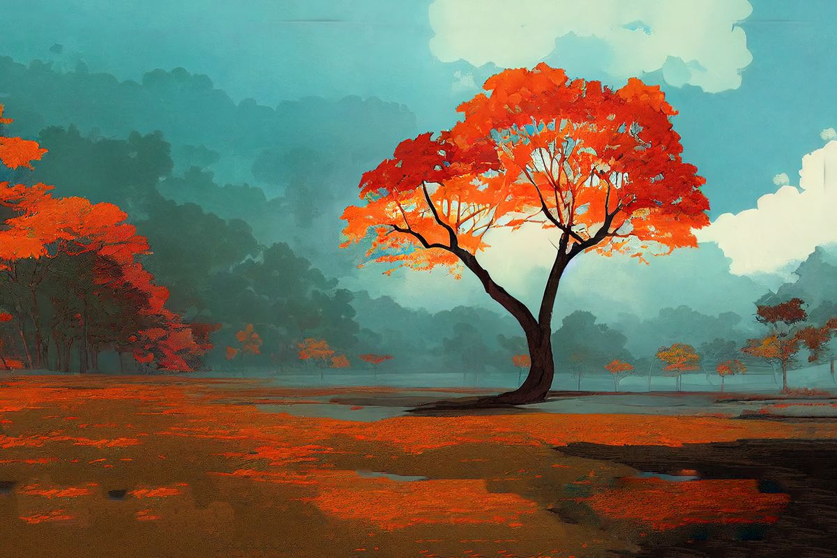 Fall tree by Utah Print Vault